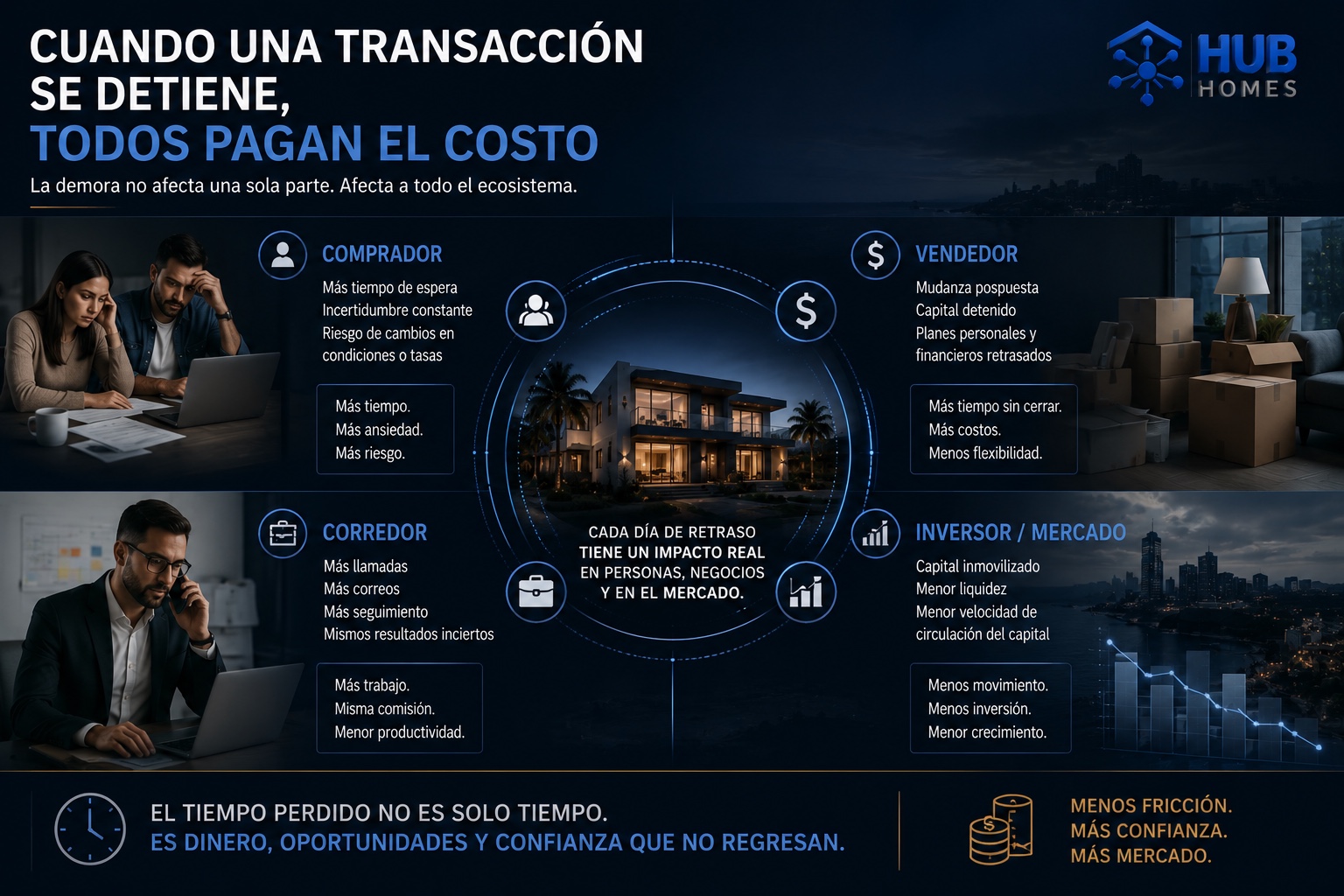Cuando una transacción se detiene, todos pagan el costo
