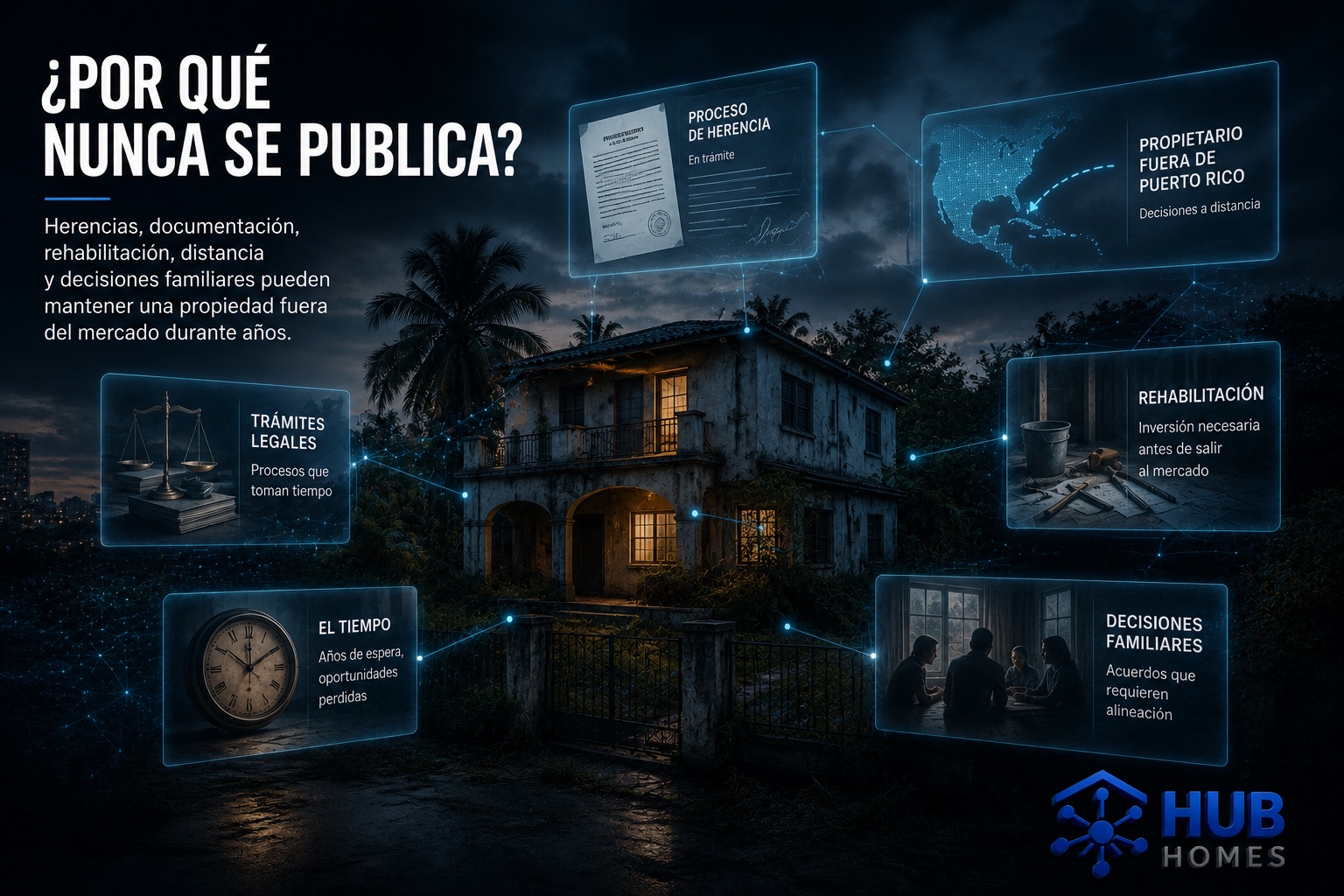Por qué una propiedad nunca se publica